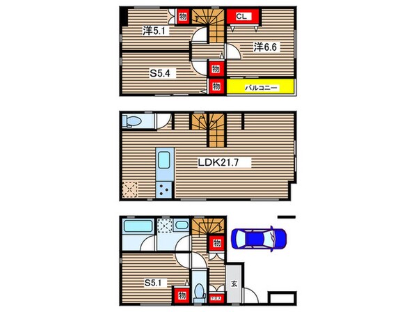 Kolet武蔵中原8の物件間取画像